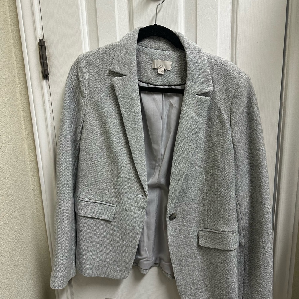LOFT Women's Gray Blazer